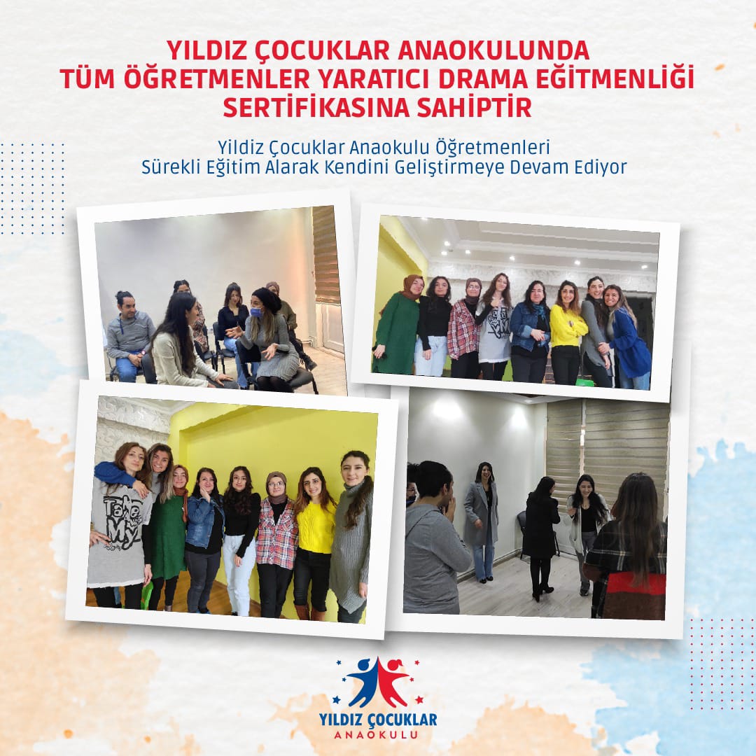 TÜM ÖĞRETMENLERİMİZ YARATICI DRAMA EĞİTMEN EĞİTİMİ ALDI